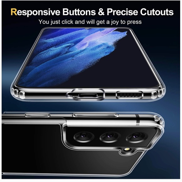 Samsung Galaxy S21+ Plus Case Clear Shockproof Protective Hard PC, Slim 5G 6.7" - Picture 7 of 16